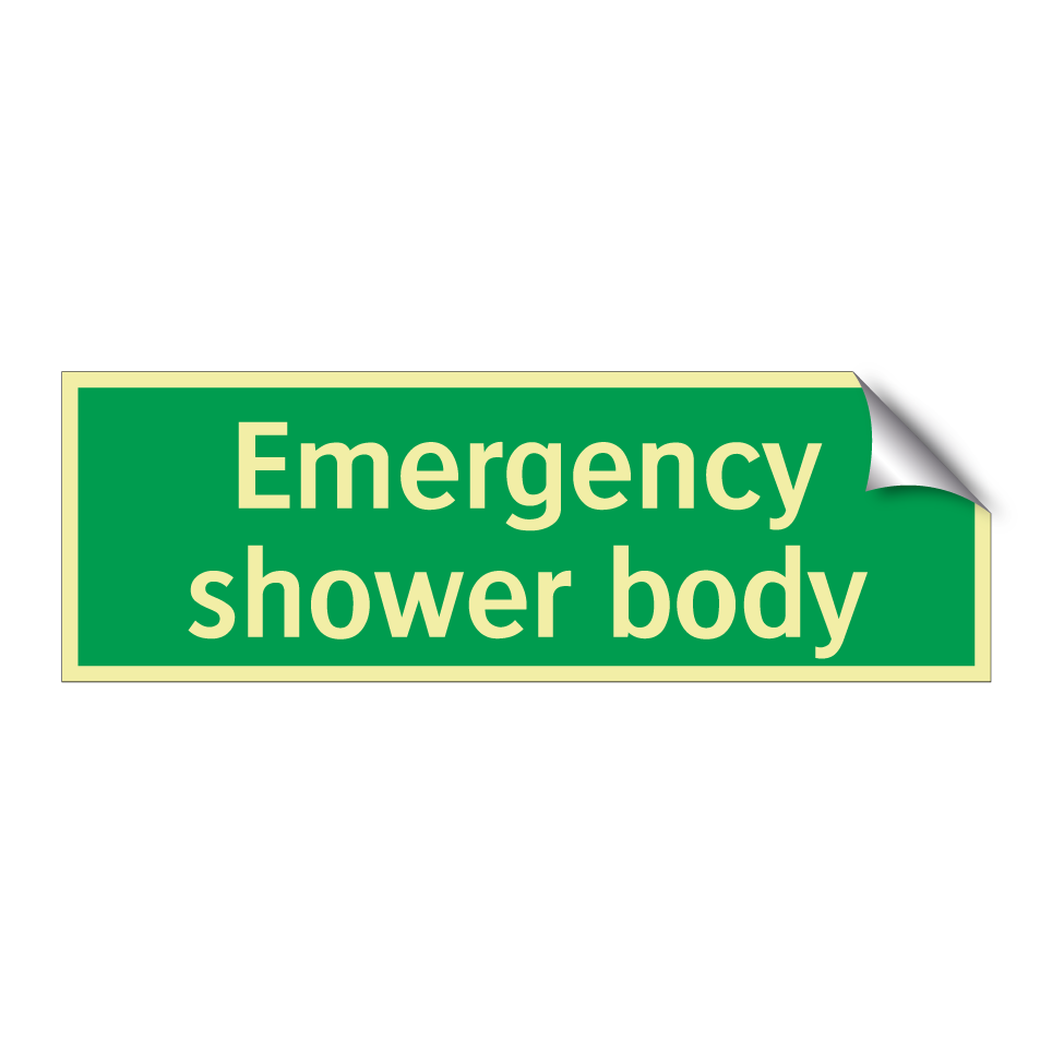 Emergency shower body