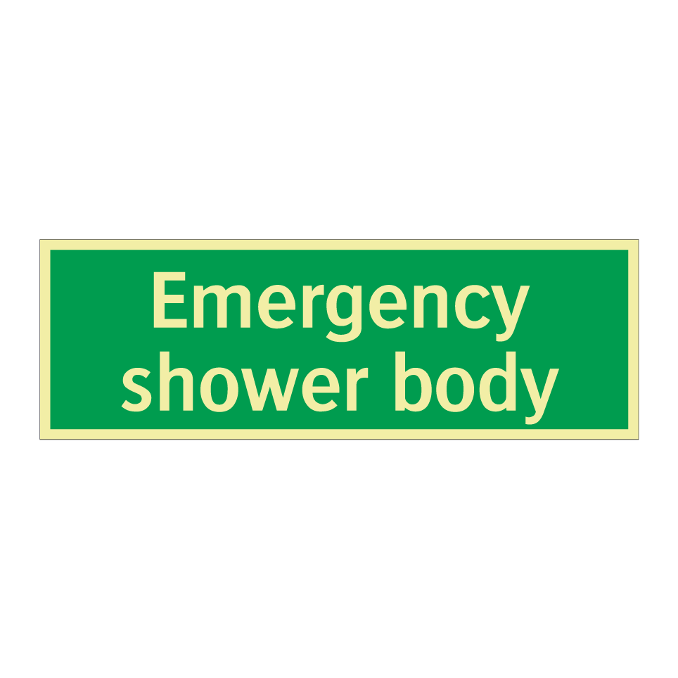 Emergency shower body