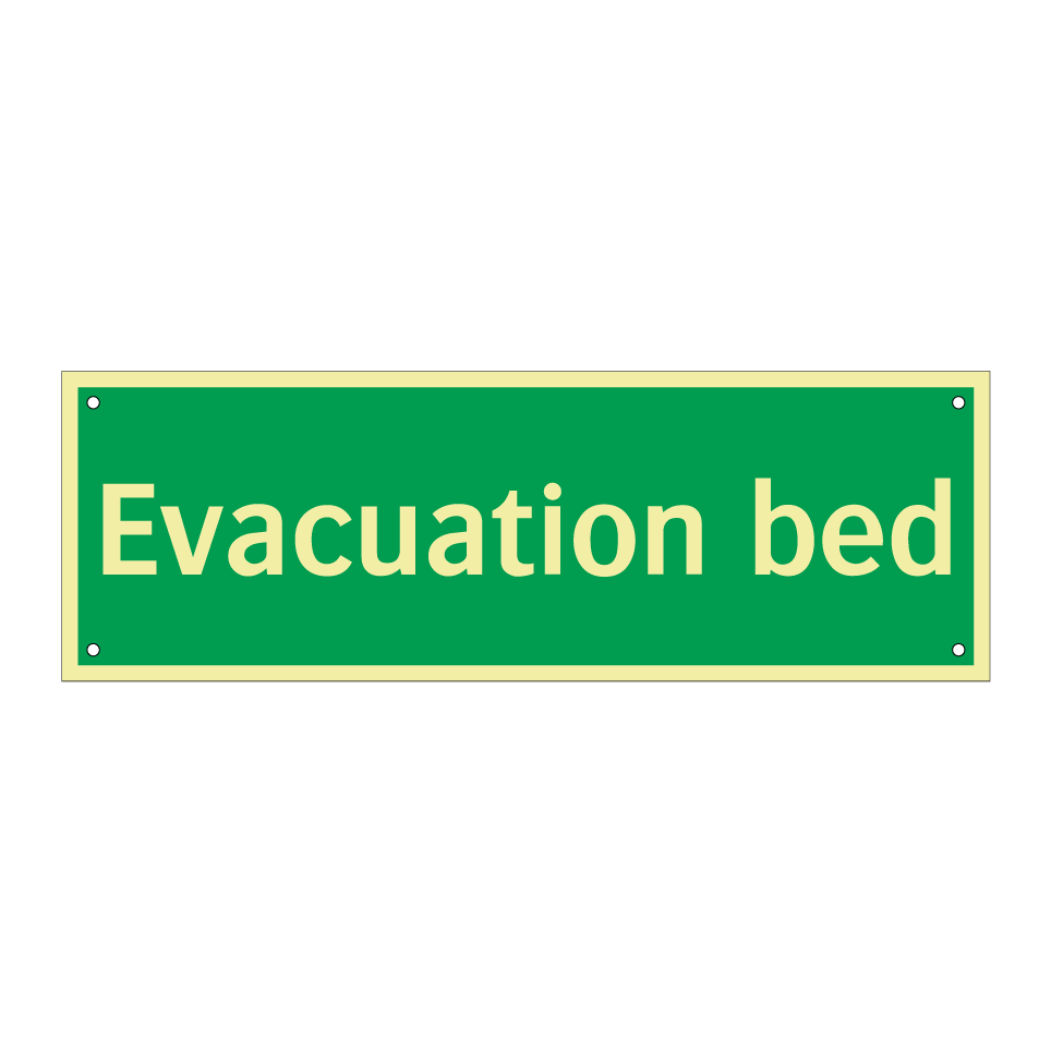 Evacuation bed