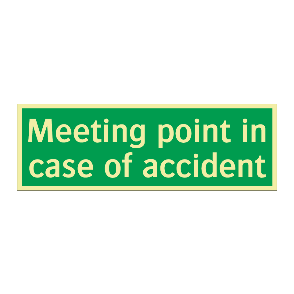 Meeting point in case of accident