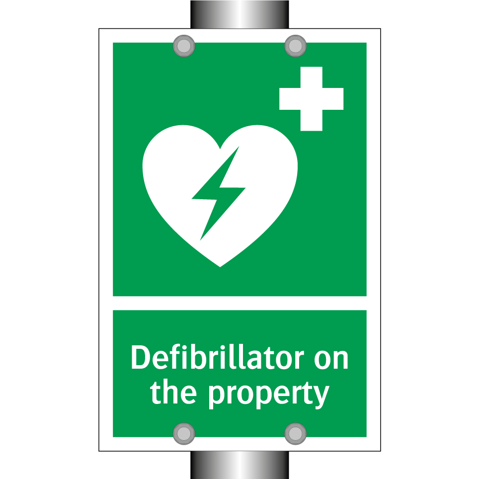 Defibrillator on the property