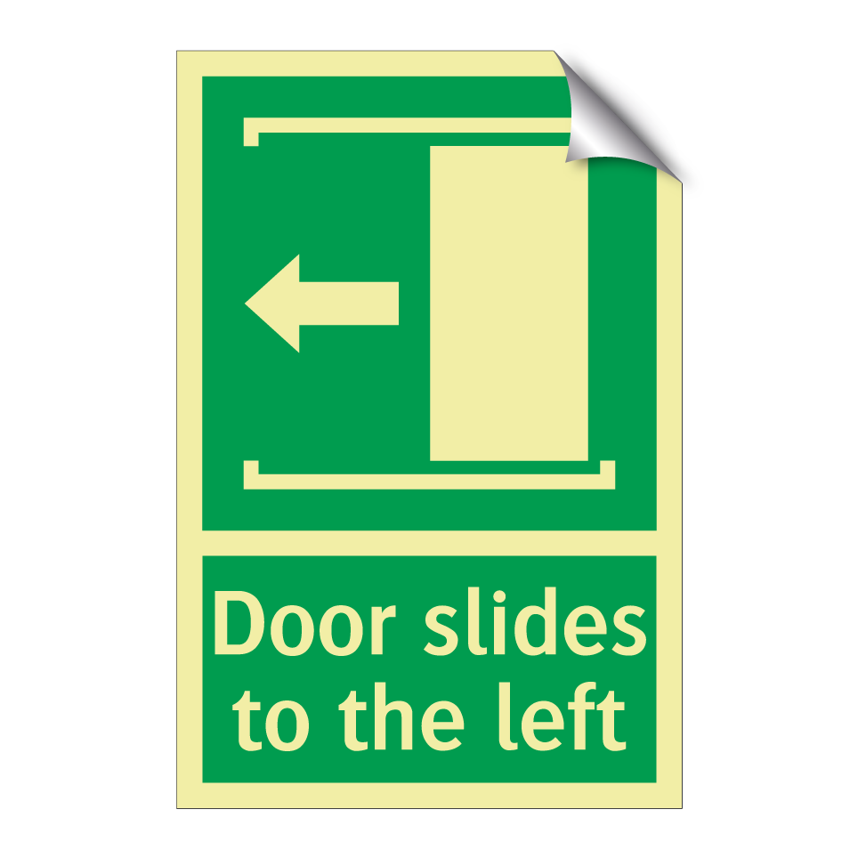 Door slides to the left