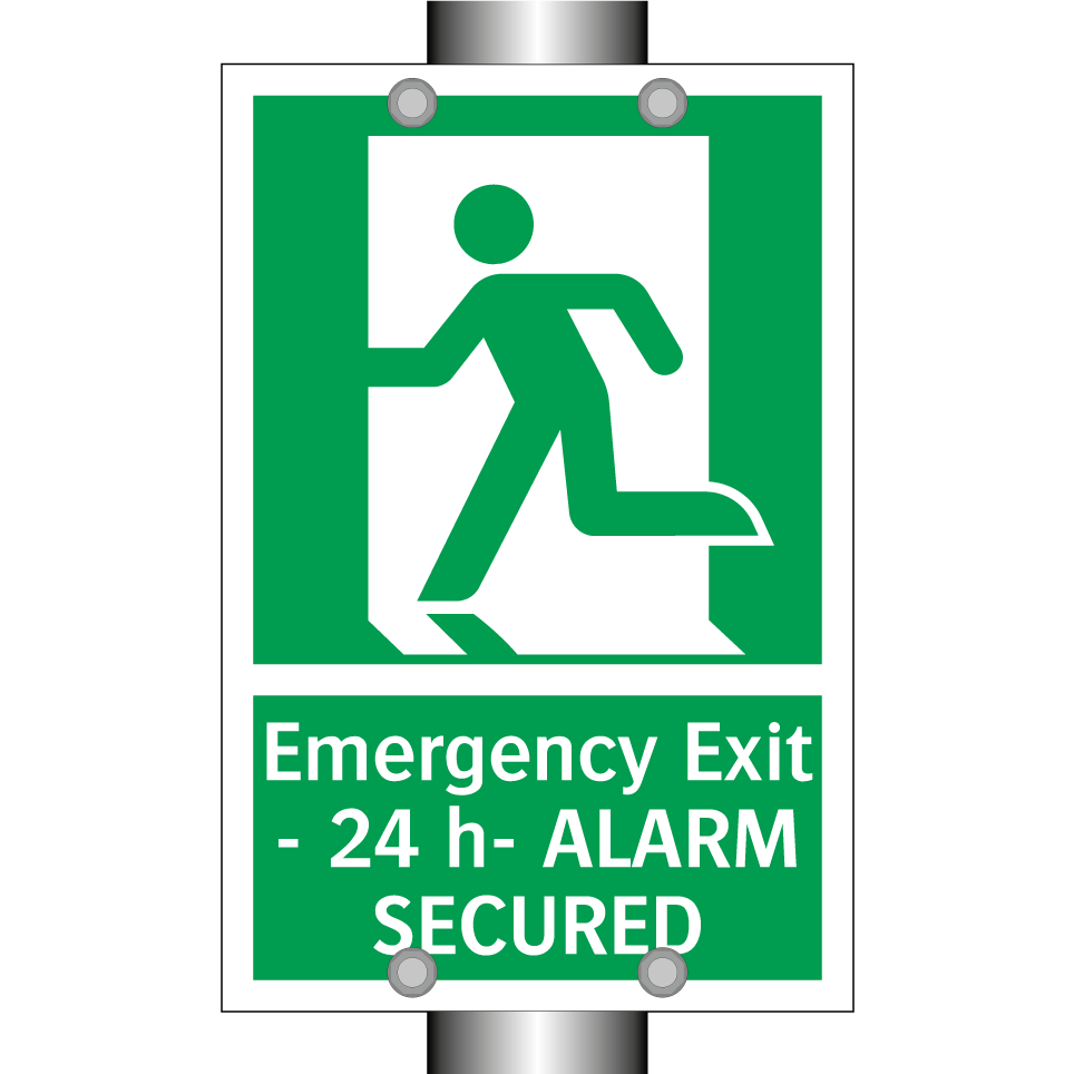 Emergency Exit - 24 h- ALARM SECURED
