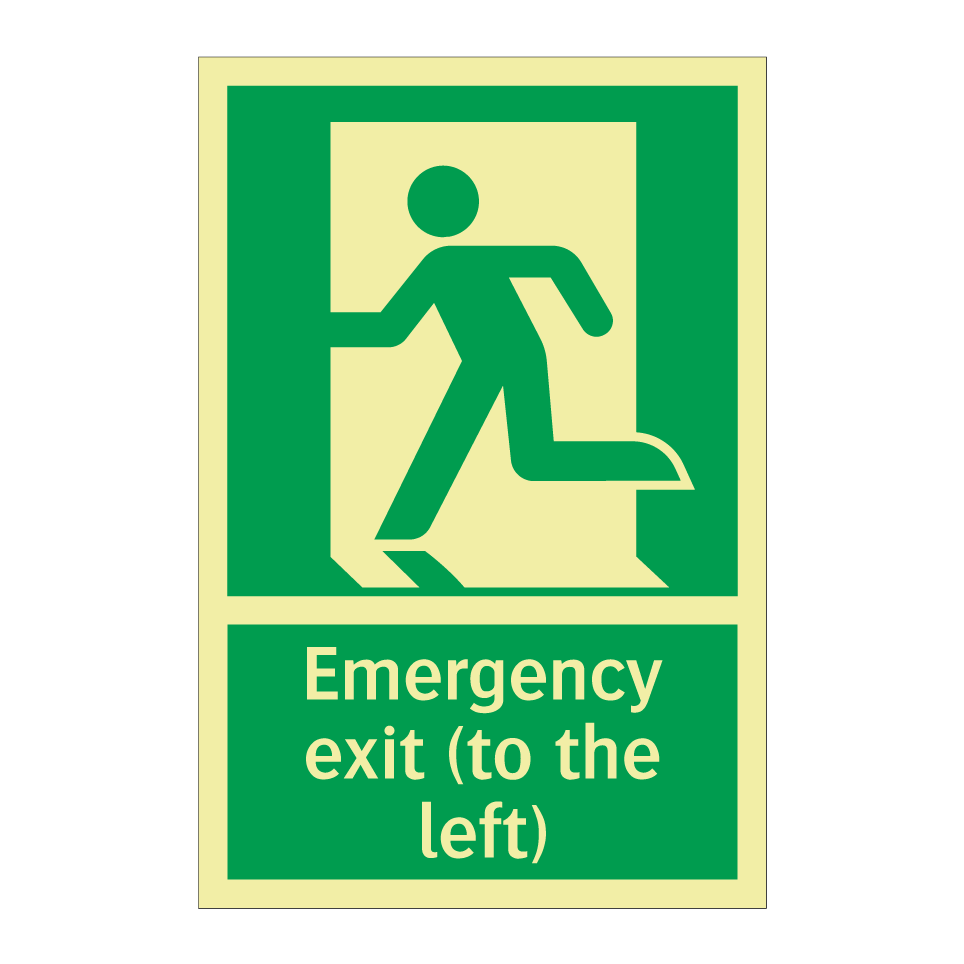 Emergency exit (to the left)