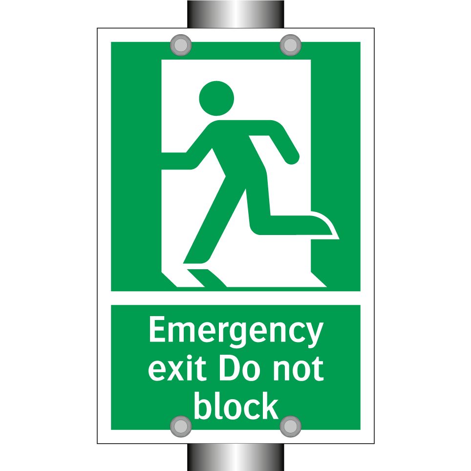Emergency exit Do not block