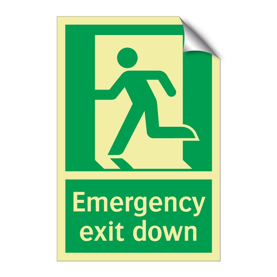 Emergency exit down