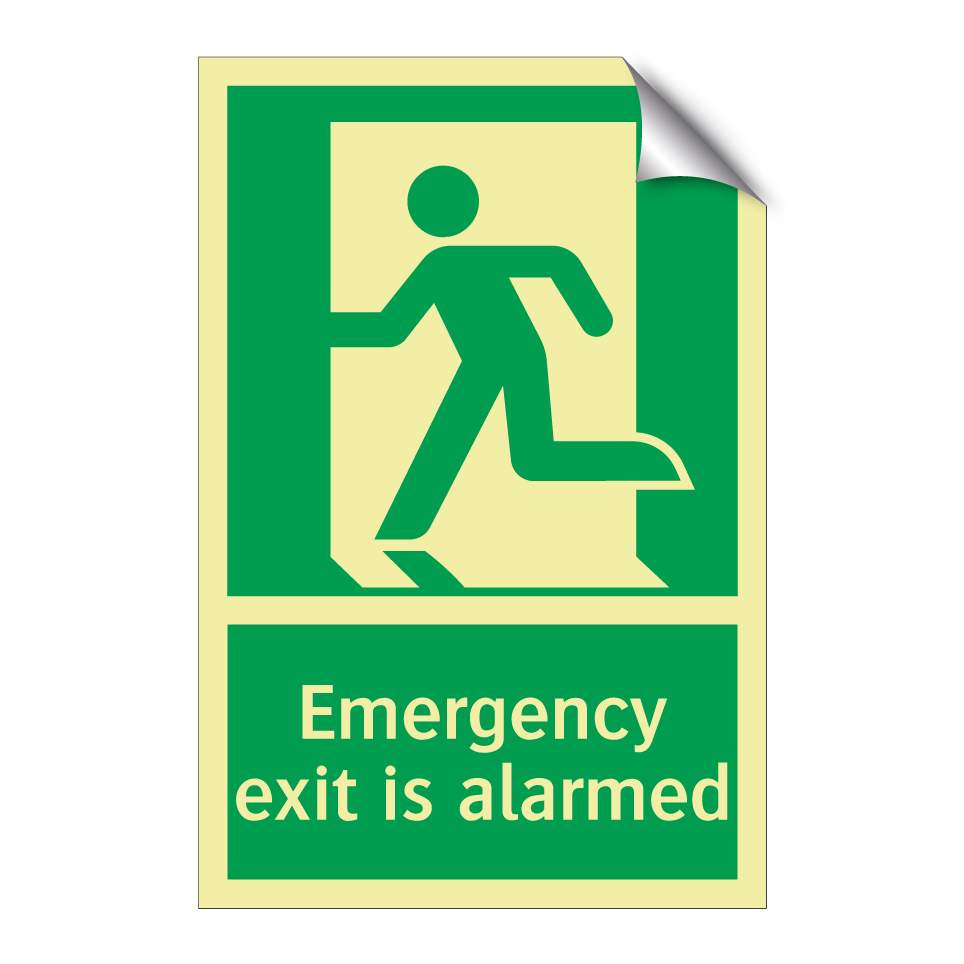 Emergency exit is alarmed