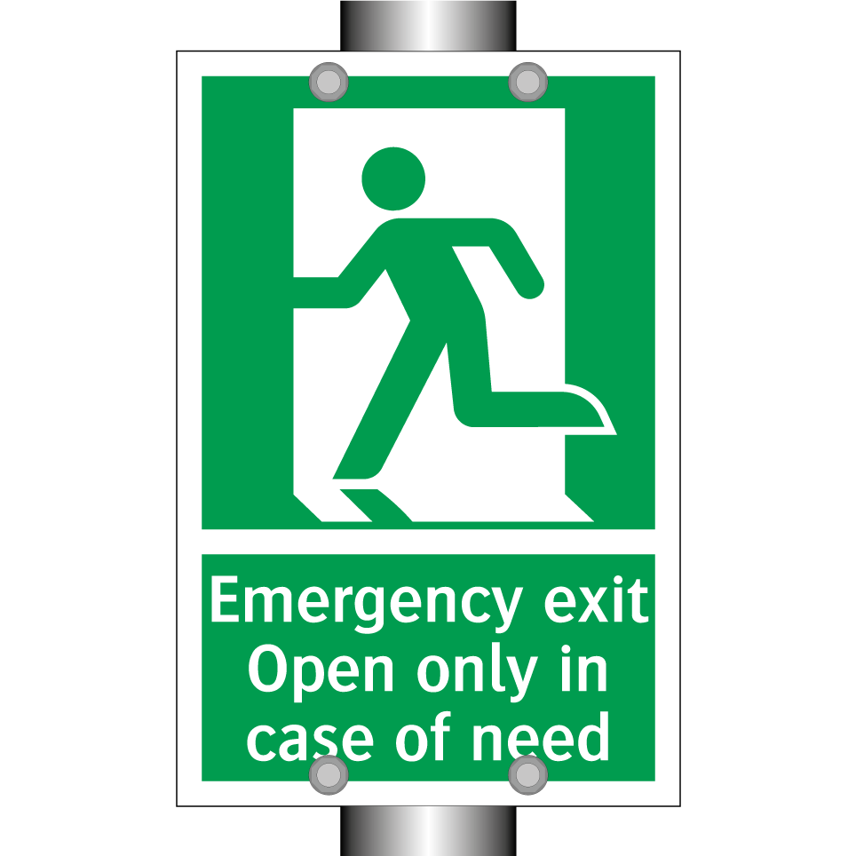 Emergency exit Open only in case of need