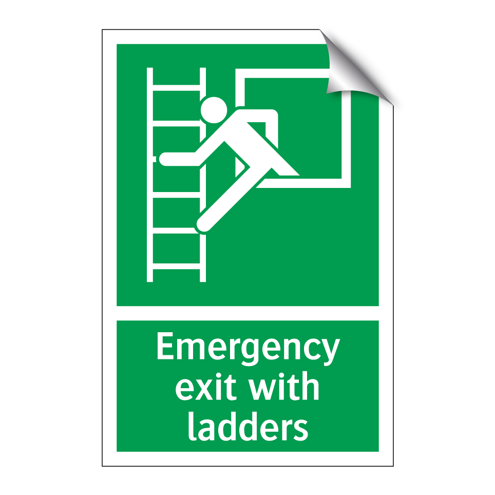 Emergency exit with ladders