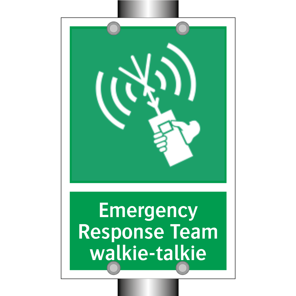 Emergency Response Team walkie-talkie