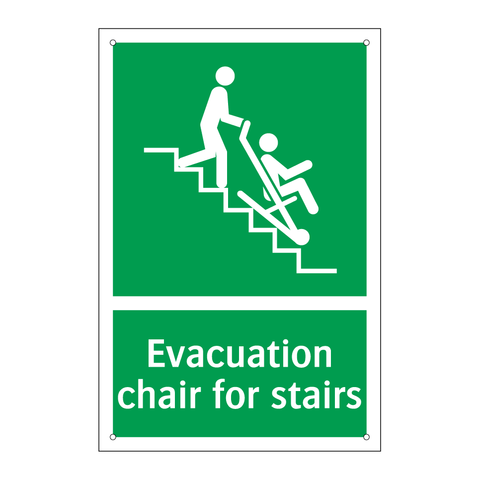 Evacuation chair for stairs