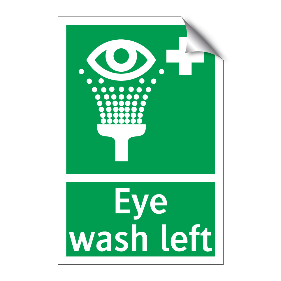Eye wash left