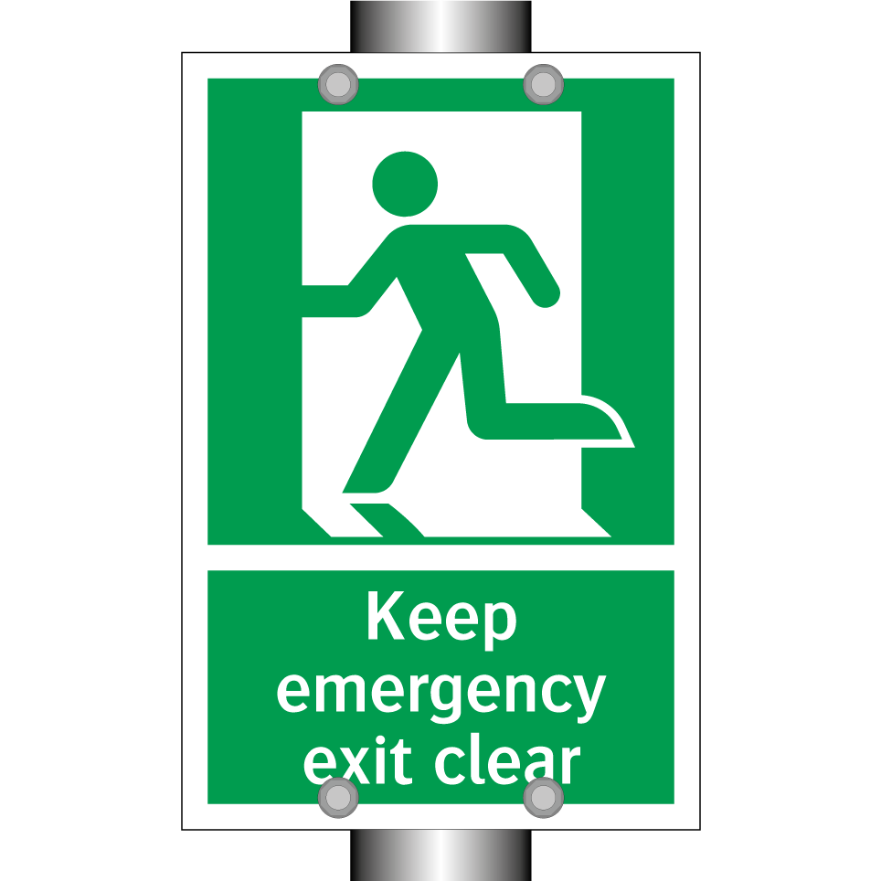 Keep emergency exit clear