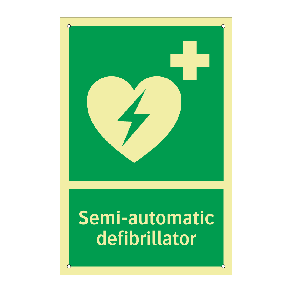 Semi-automatic defibrillator