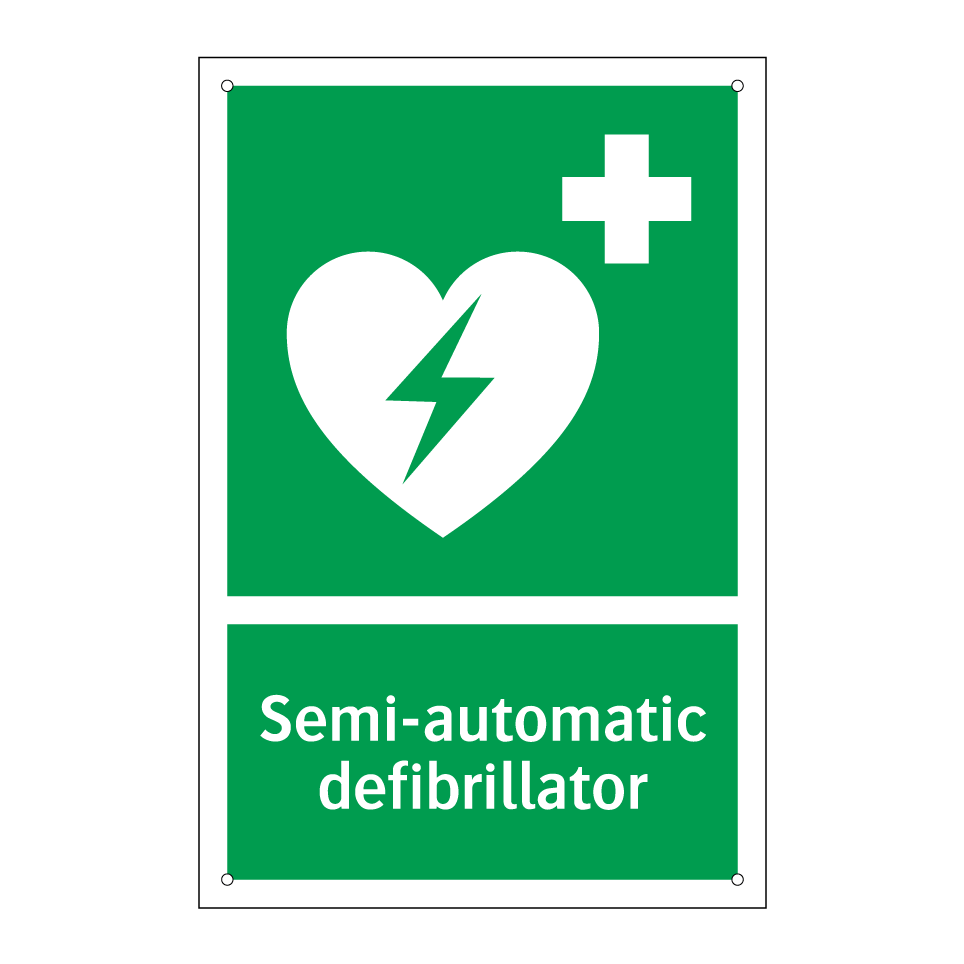 Semi-automatic defibrillator