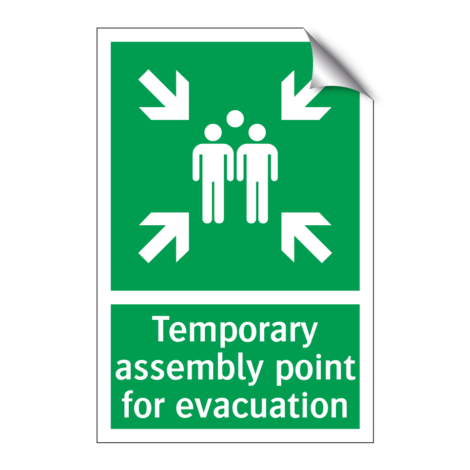Temporary assembly point for evacuation
