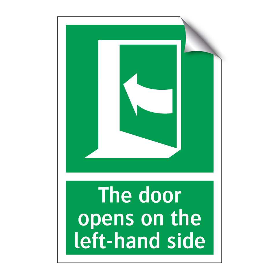 The door opens on the left-hand side