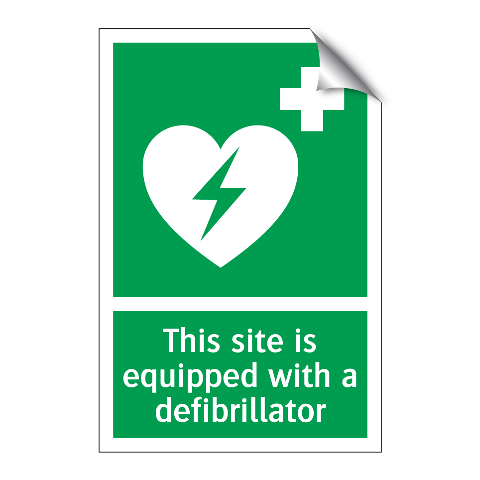 This site is equipped with a defibrillator