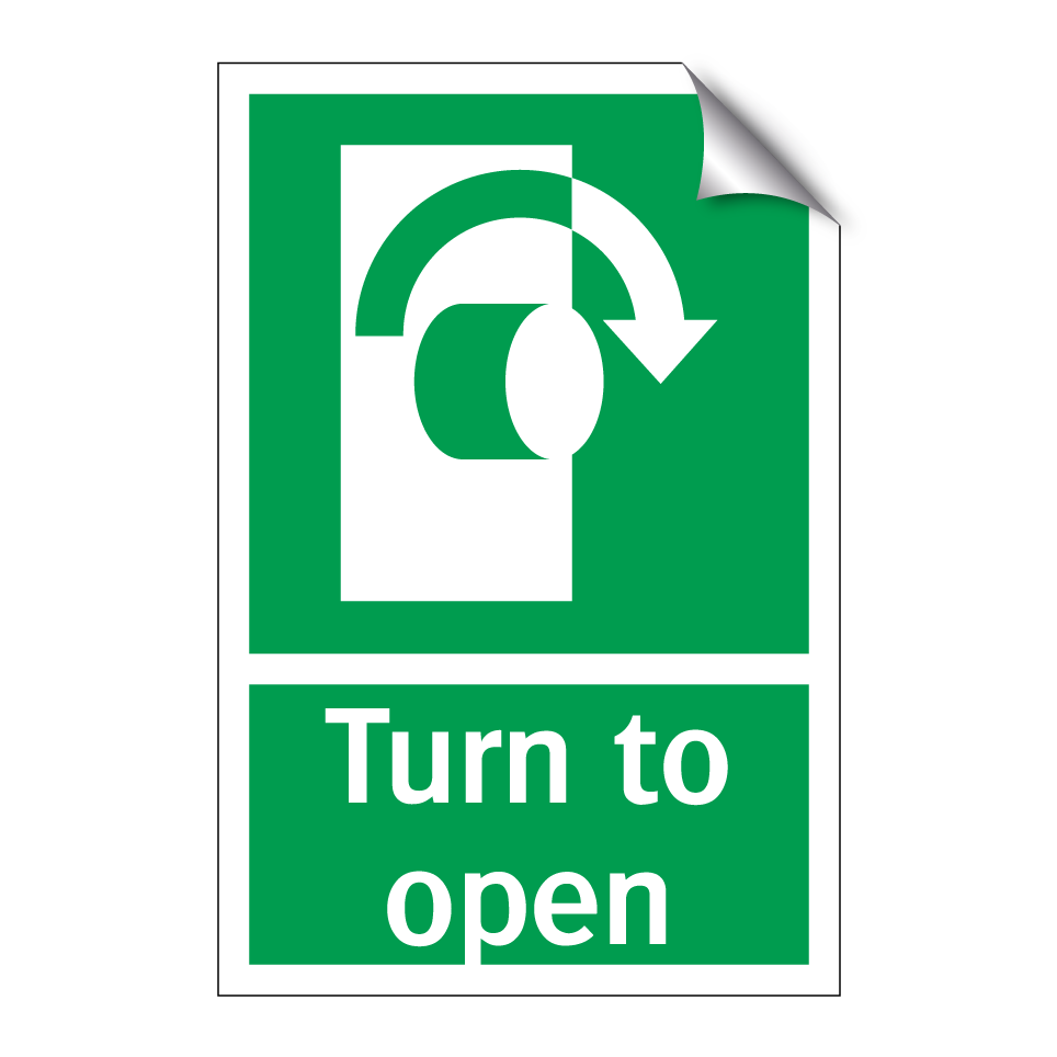 Turn to open