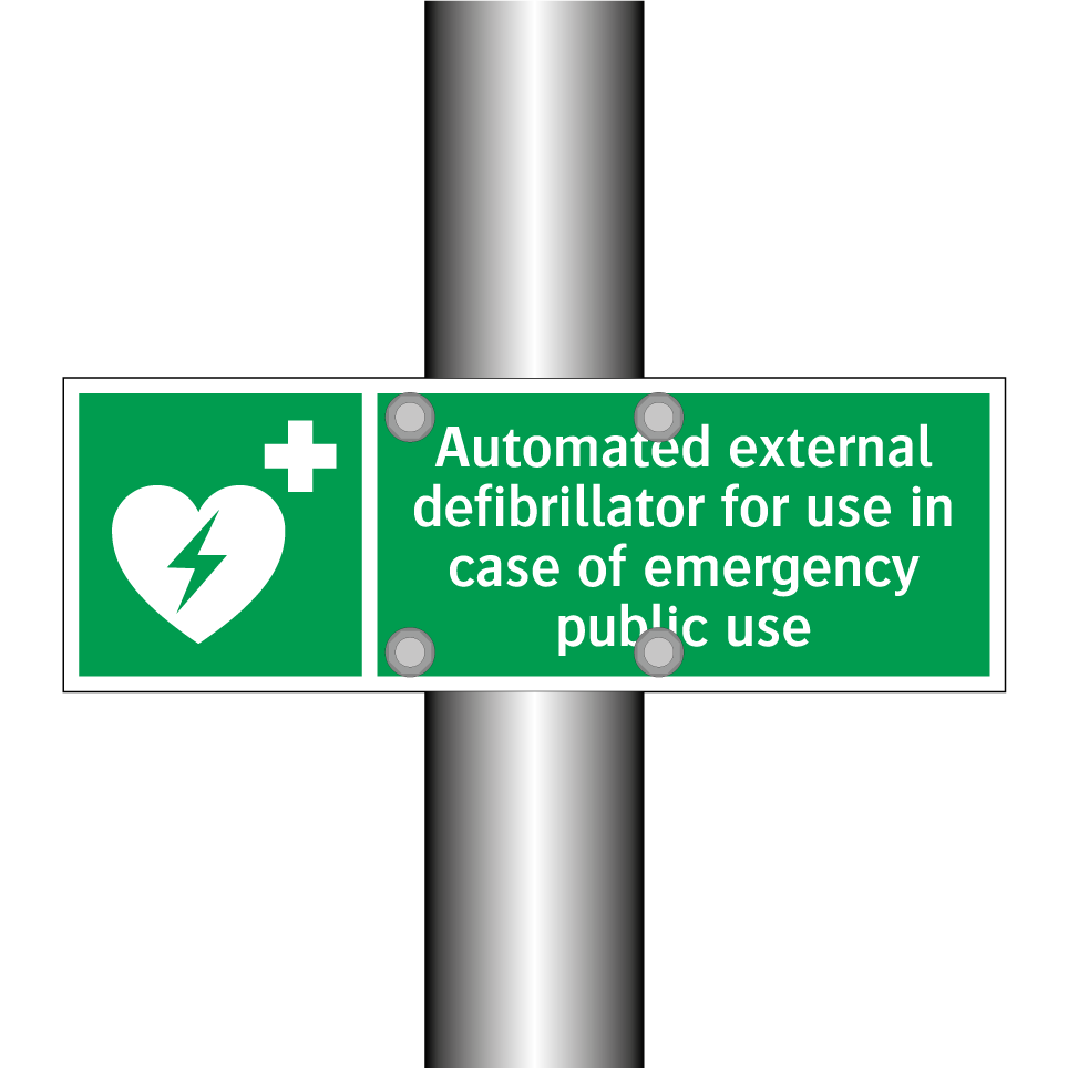 Automated external defibrillator for use in case of emergency public use