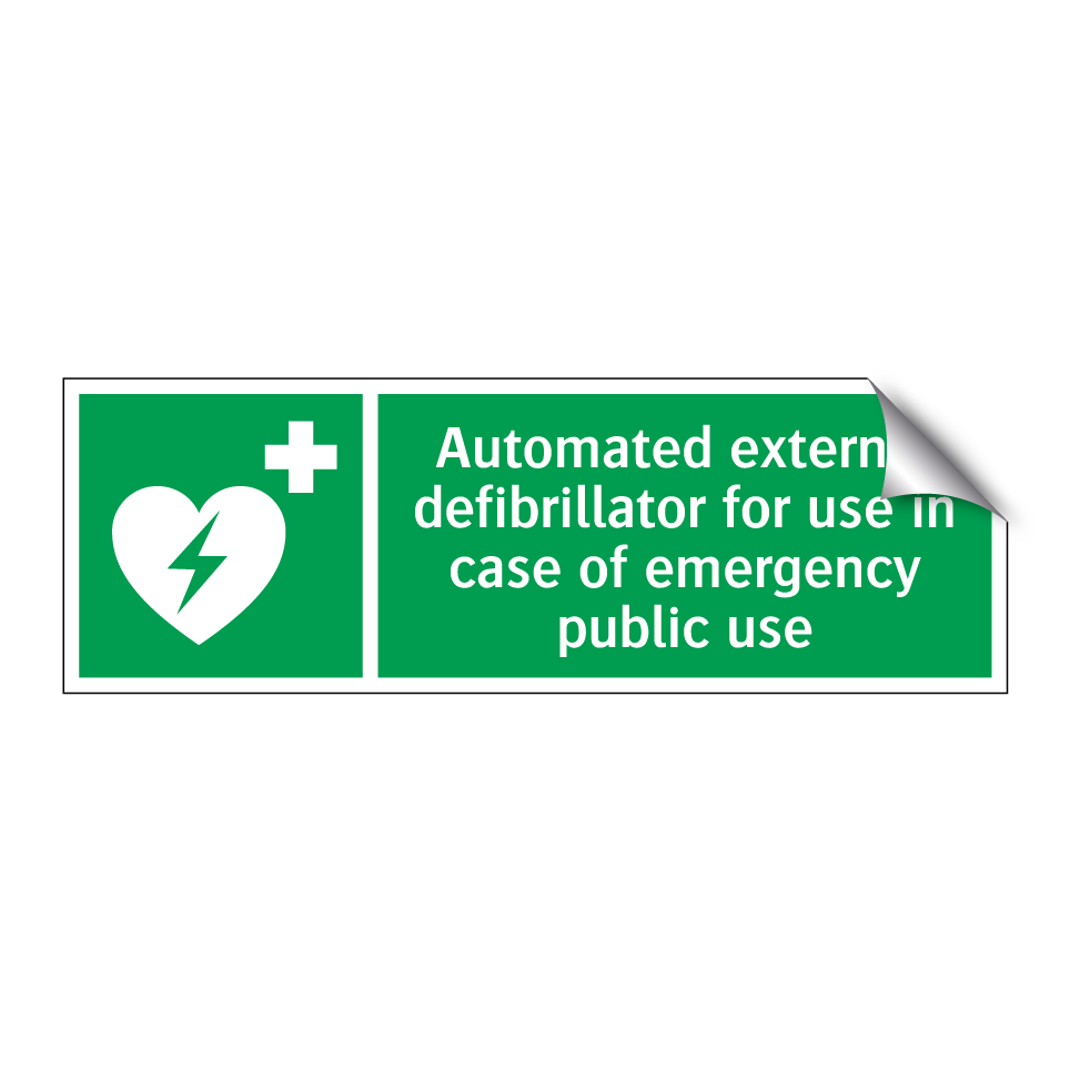 Automated external defibrillator for use in case of emergency public use
