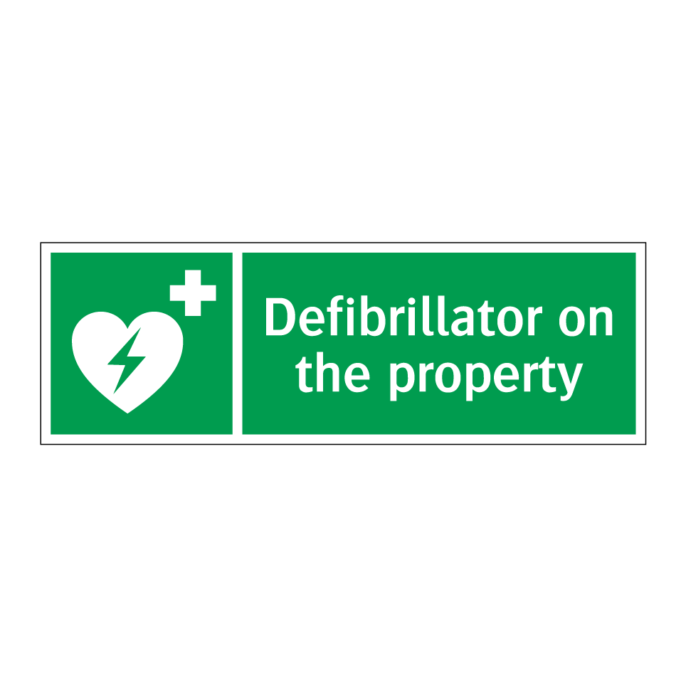 Defibrillator on the property