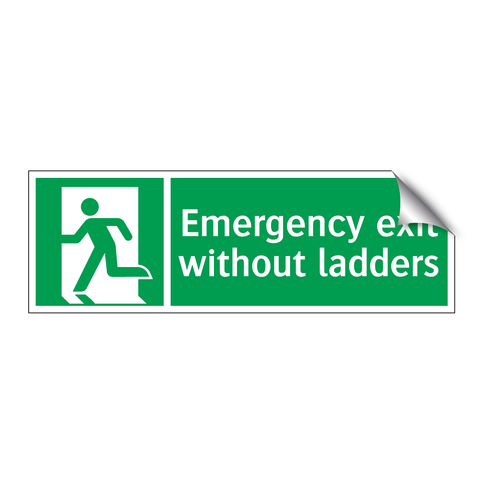 Emergency exit without ladders