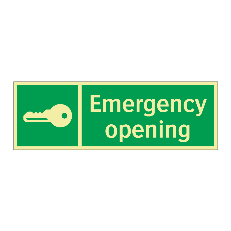 Emergency opening