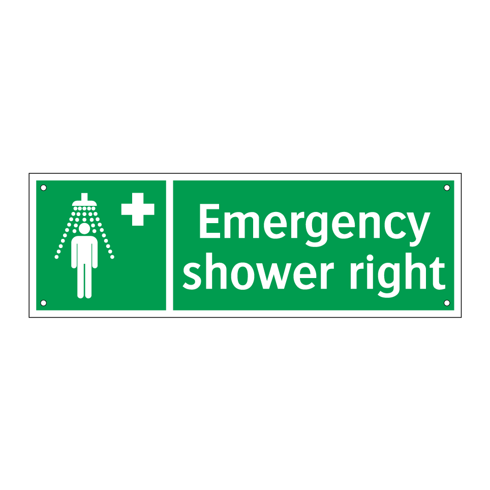 Emergency shower right