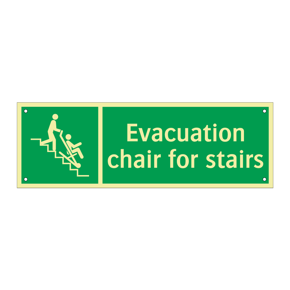 Evacuation chair for stairs