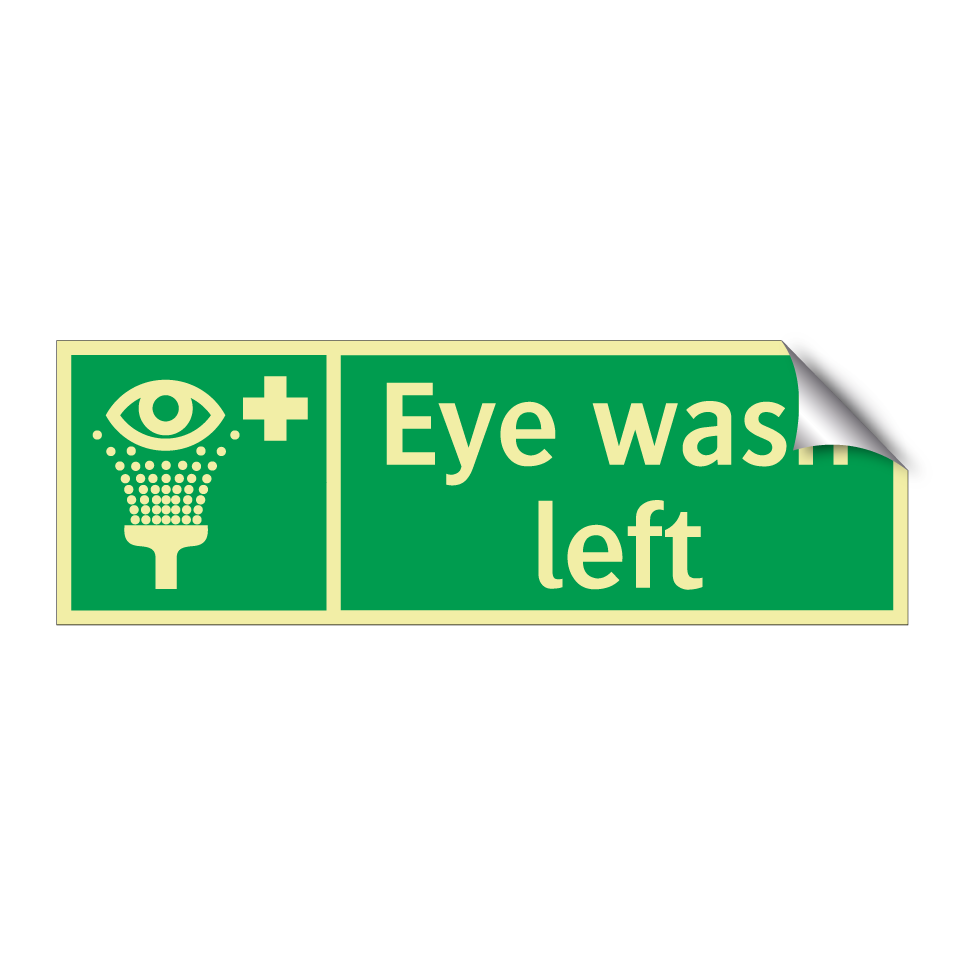 Eye wash left