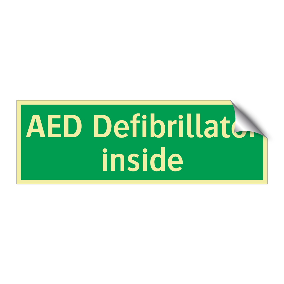 AED Defibrillator inside
