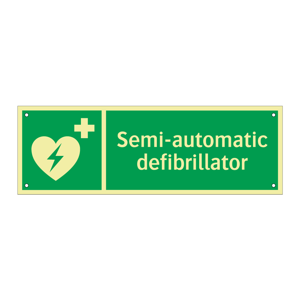 Semi-automatic defibrillator