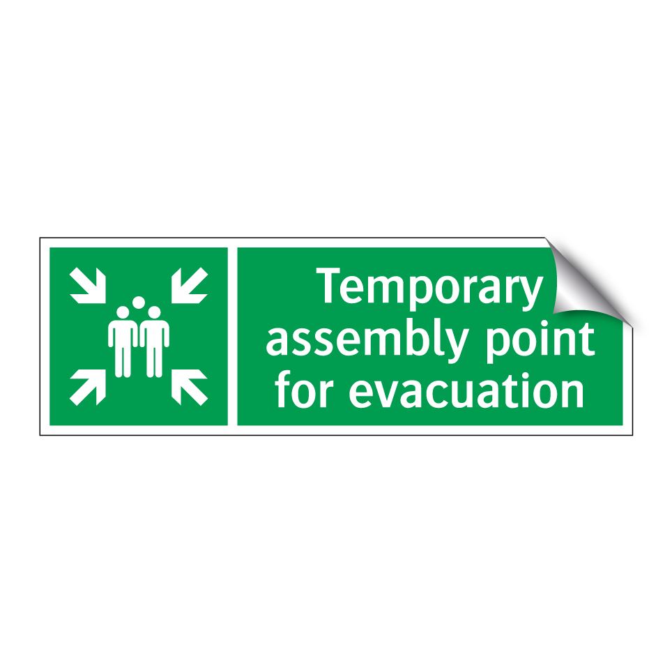 Temporary assembly point for evacuation