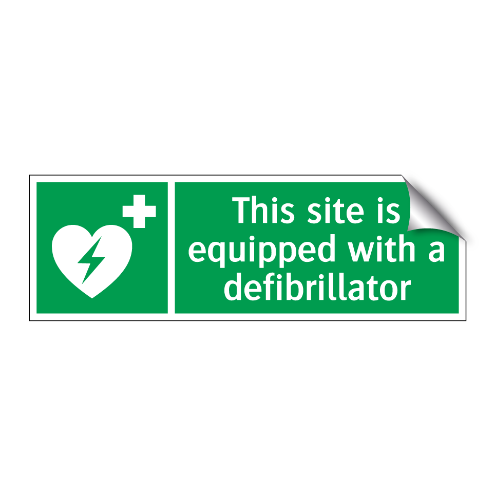 This site is equipped with a defibrillator