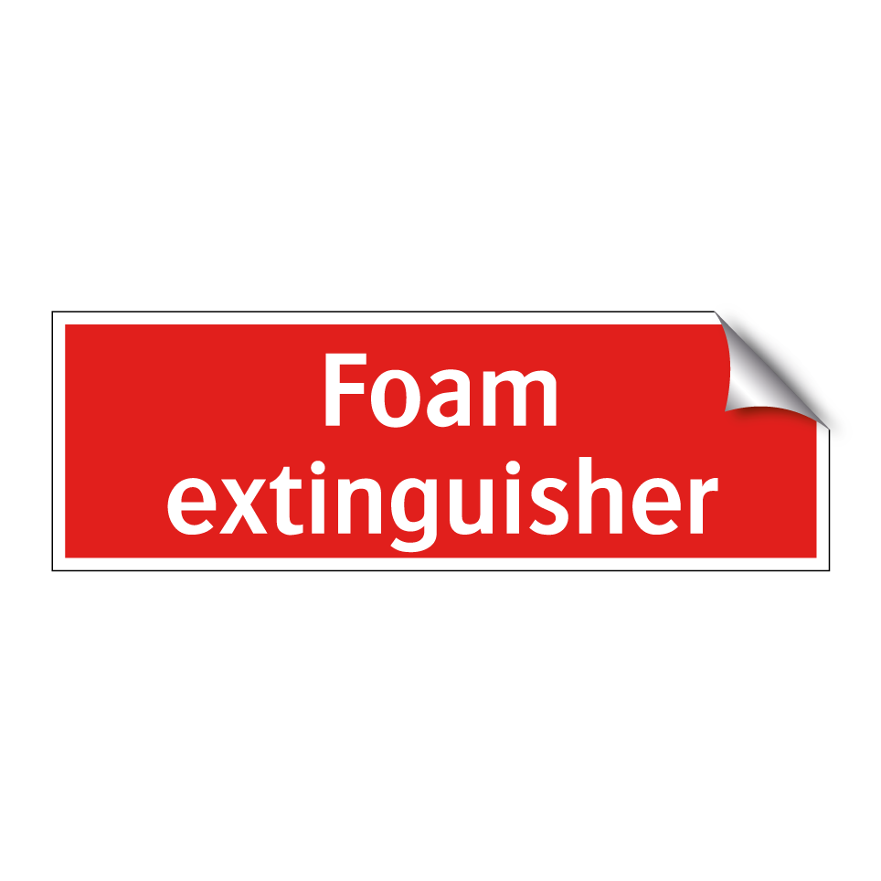 Foam extinguisher
