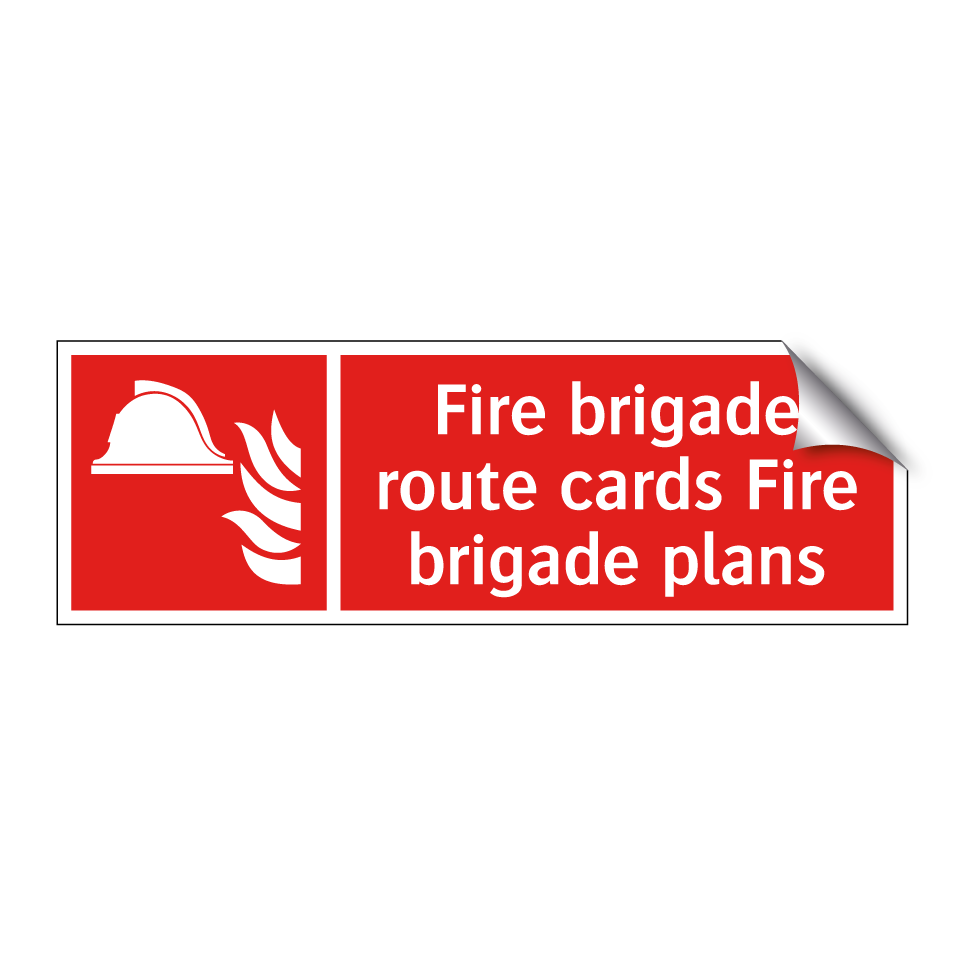 Fire brigade route cards Fire brigade plans