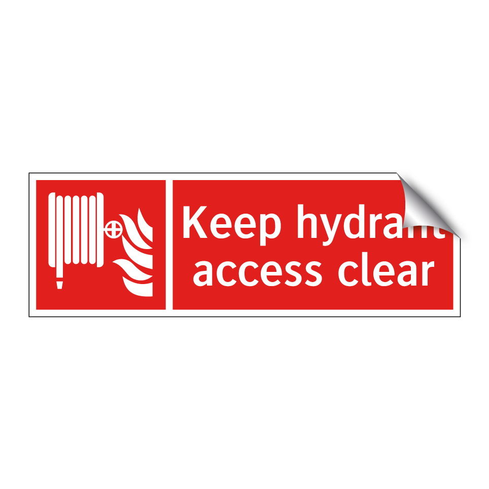 Keep hydrant access clear