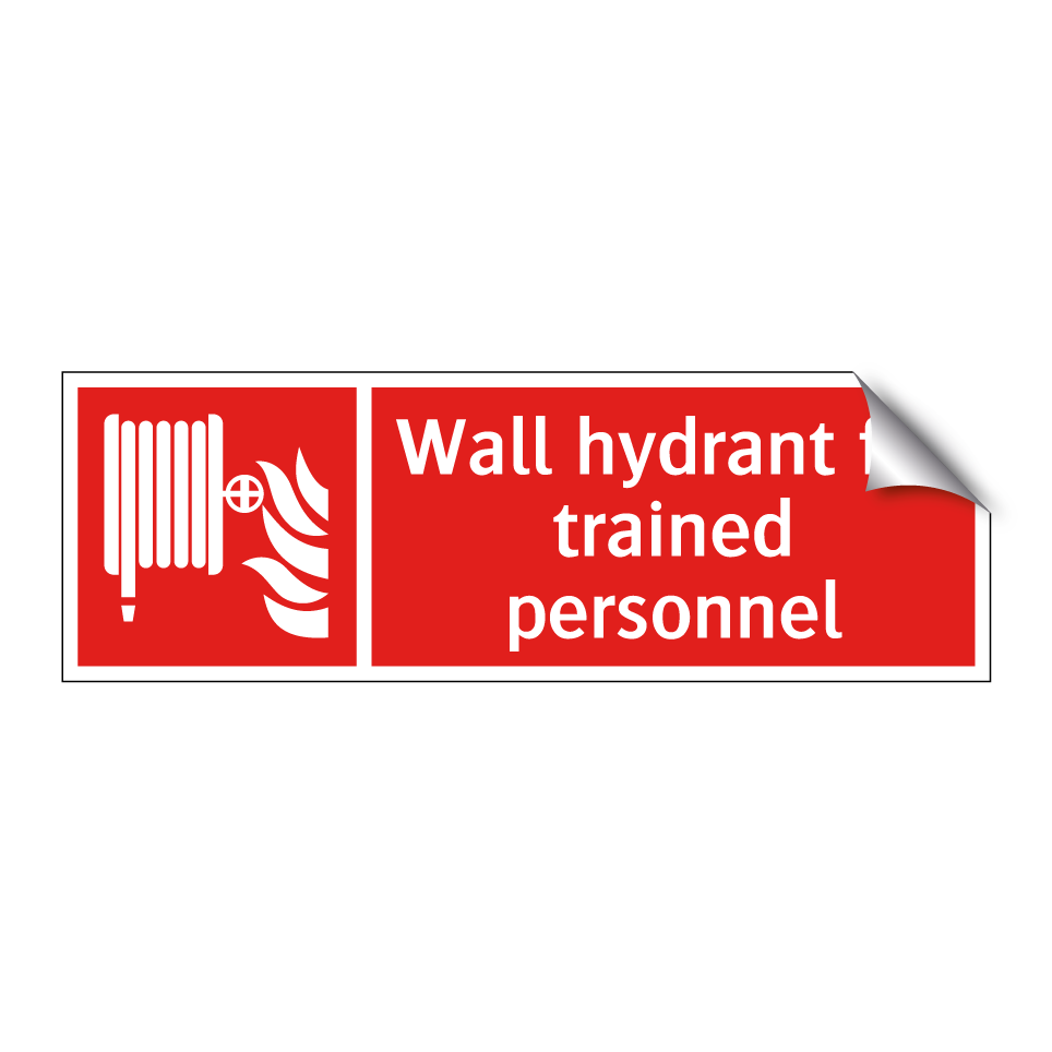Wall hydrant for trained personnel