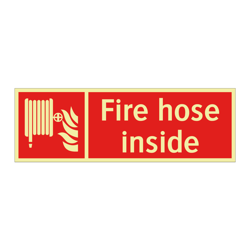 Fire hose inside