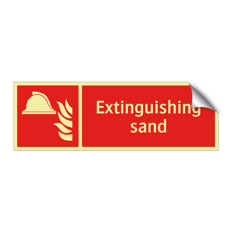 Extinguishing sand