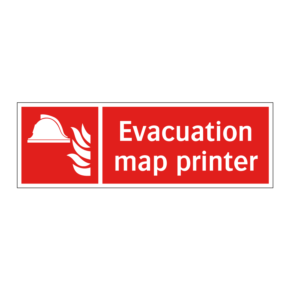 Evacuation map printer