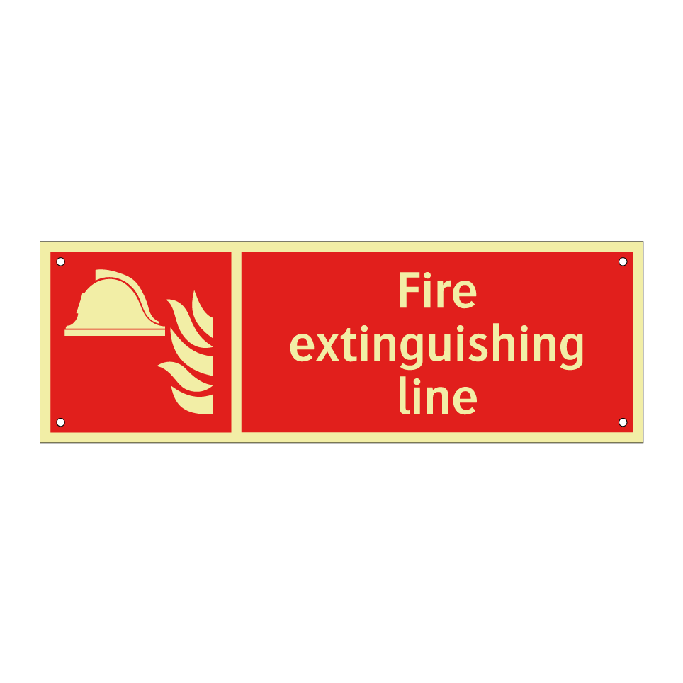 Fire extinguishing line