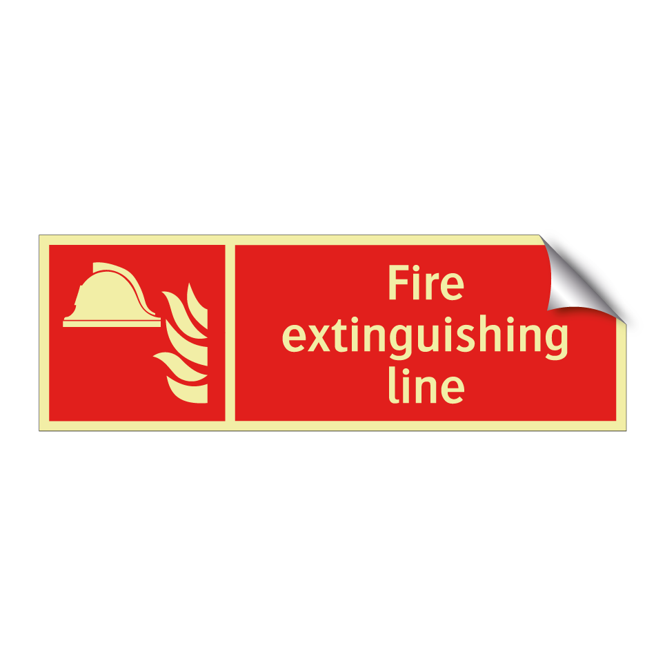 Fire extinguishing line