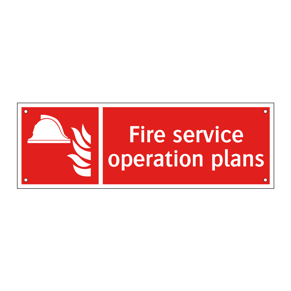 Fire service operation plans
