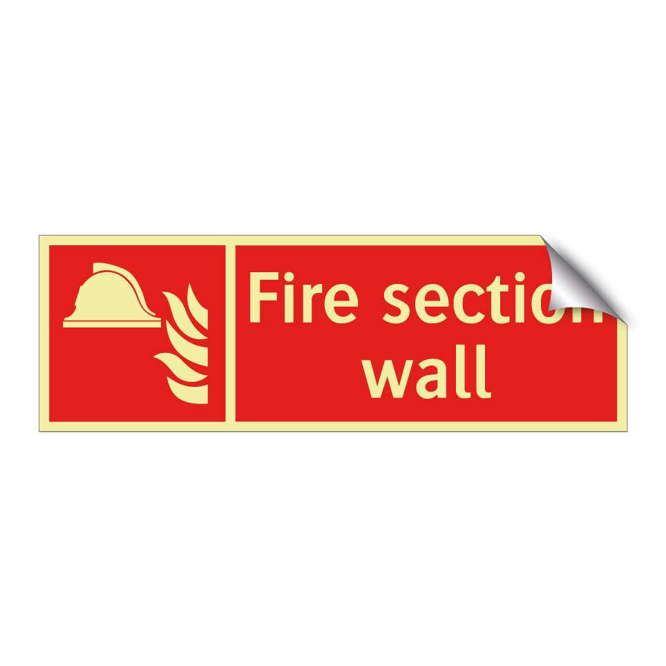 Fire section wall