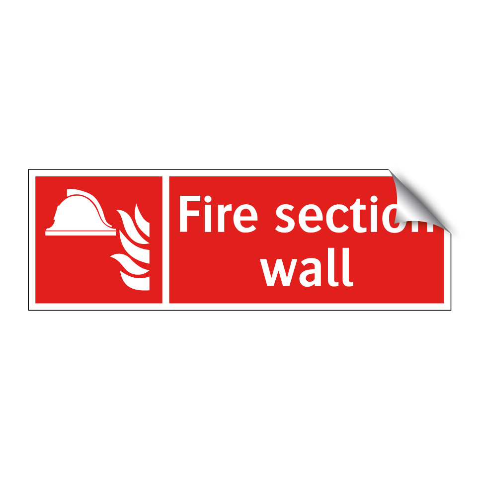 Fire section wall