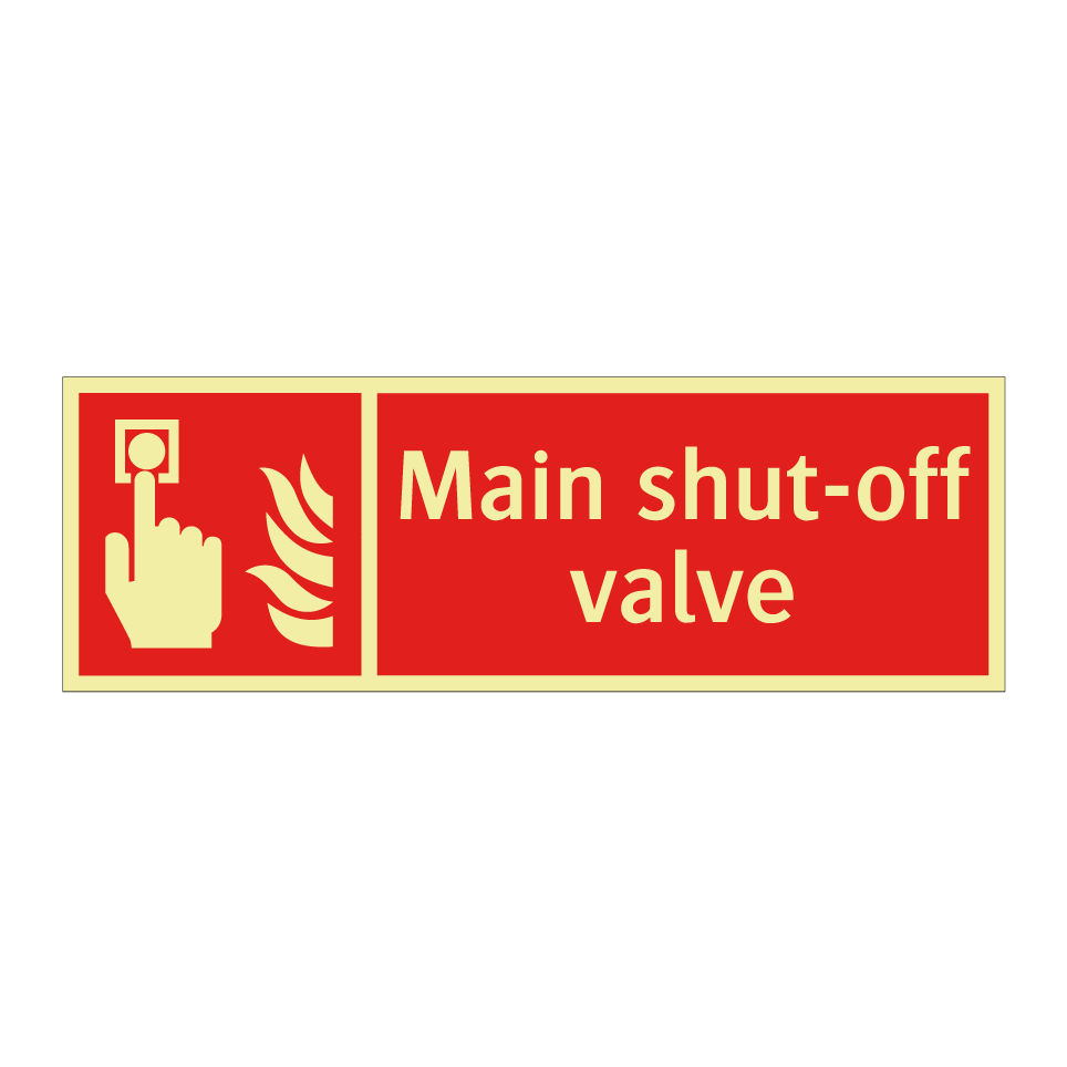 Main shut-off valve