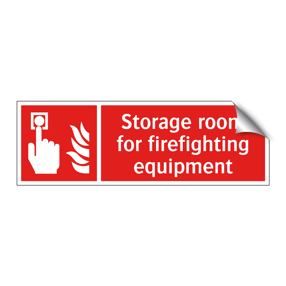 Storage room for firefighting equipment