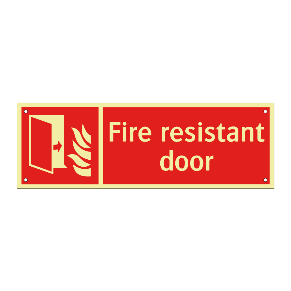 Fire resistant door